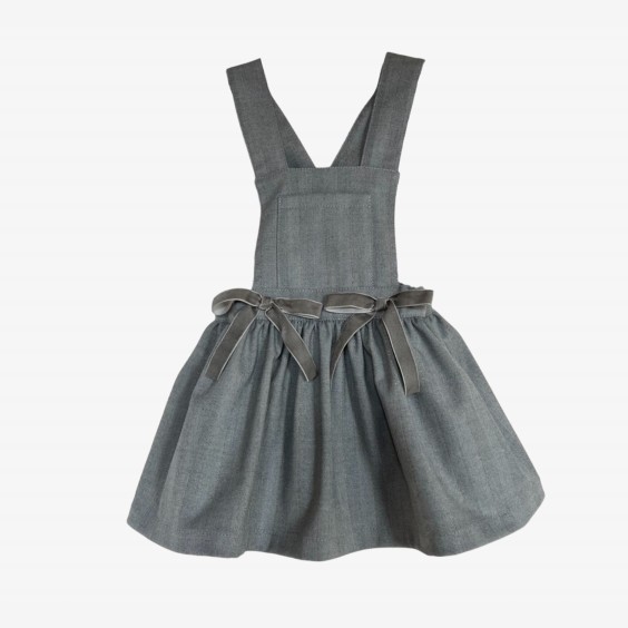 Grey Dungaree Skirt 