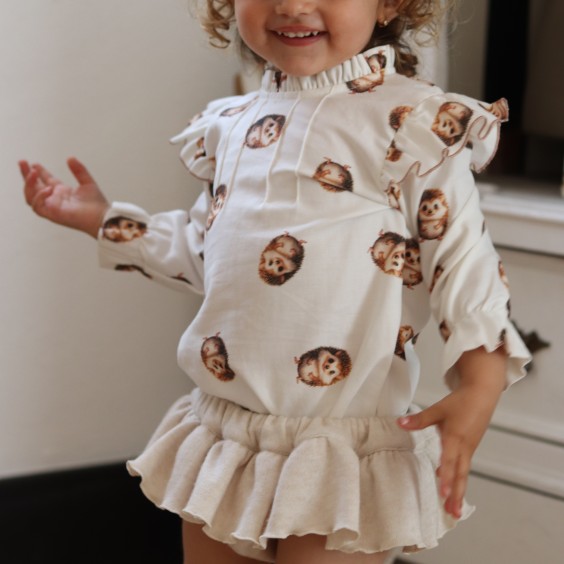 Beige  Bloomer with bow