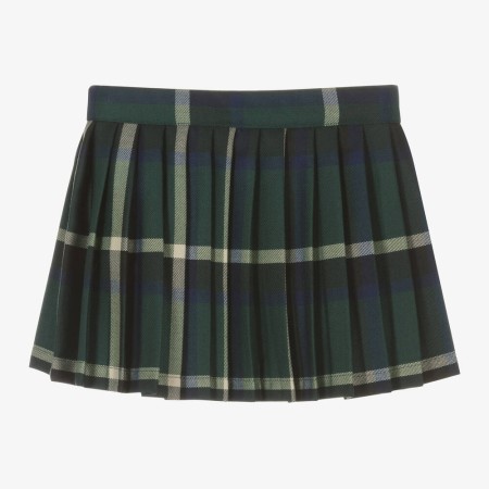 Green Tartan Pleated Skirt Green Tartan Pleated Skirt