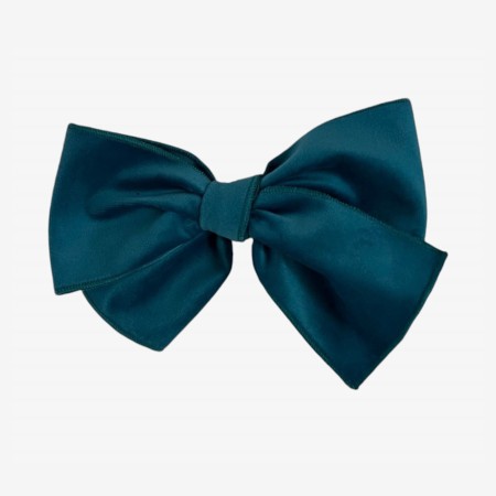 Blue velvet bow