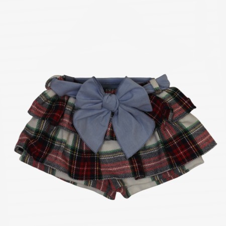 Red Tartan Frill Skirt 