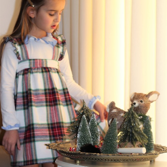 REd Tartan pinafore dress