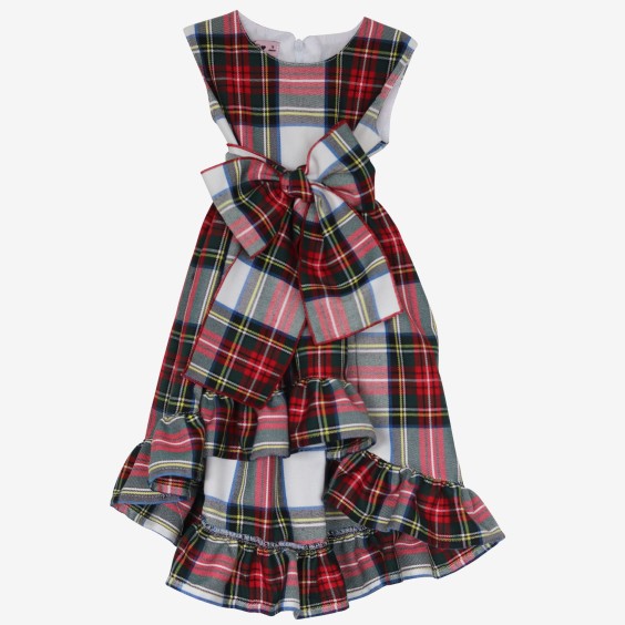 Red tartan asymmetrical dress Red tartan asymmetrical dress