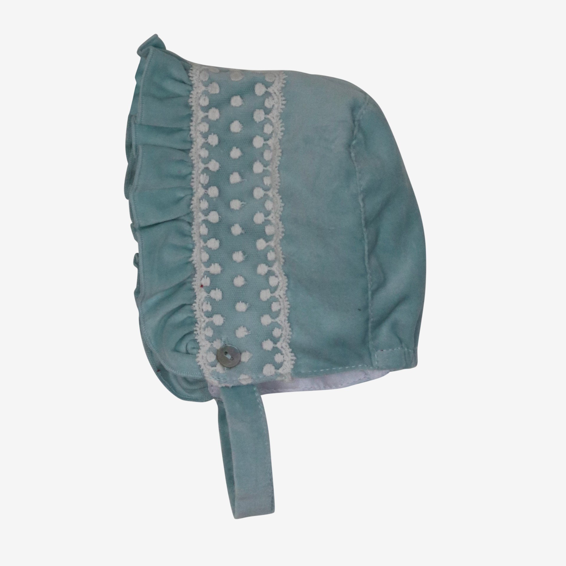 Blue velvet bonnet