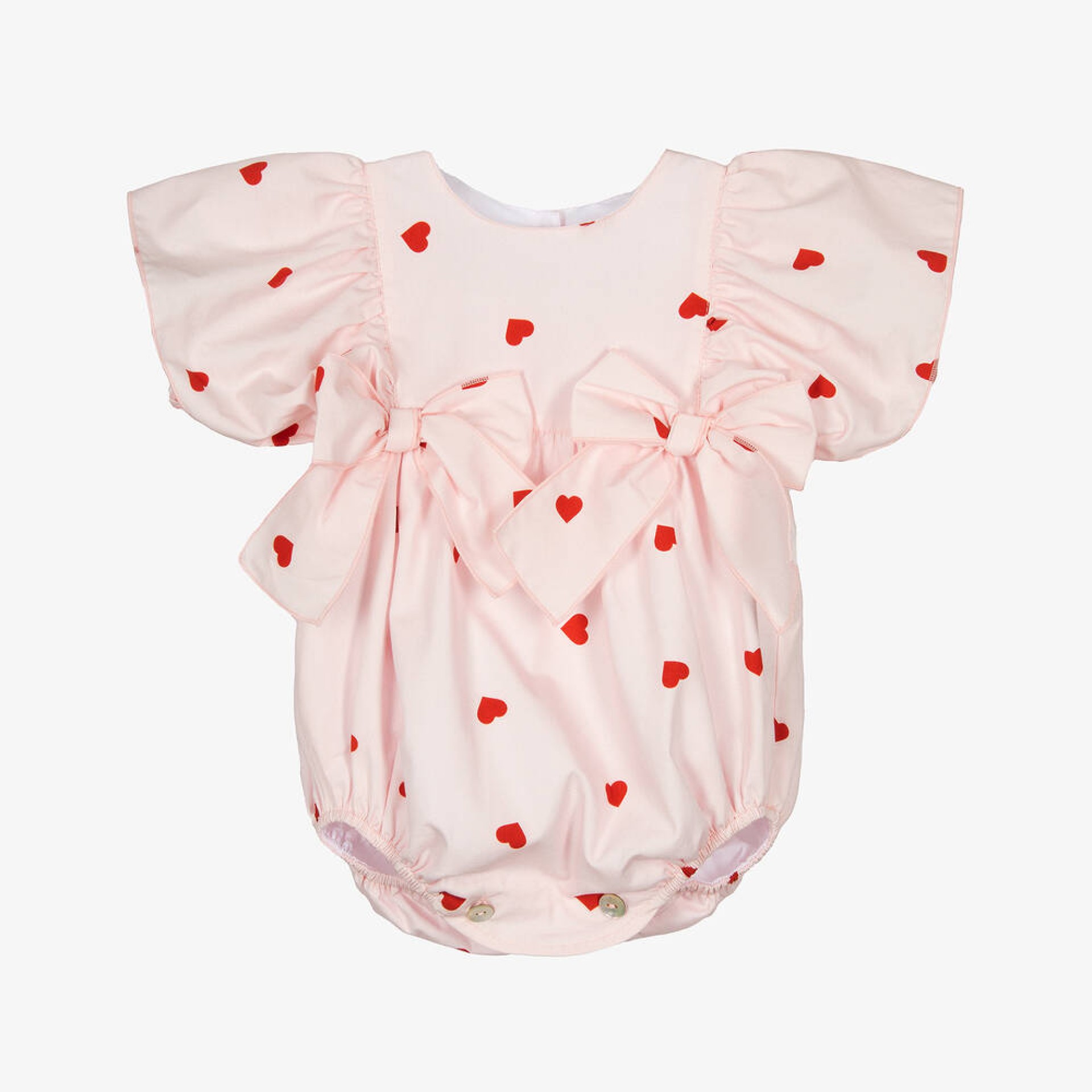 Barboteuse Rose avec des coeurs