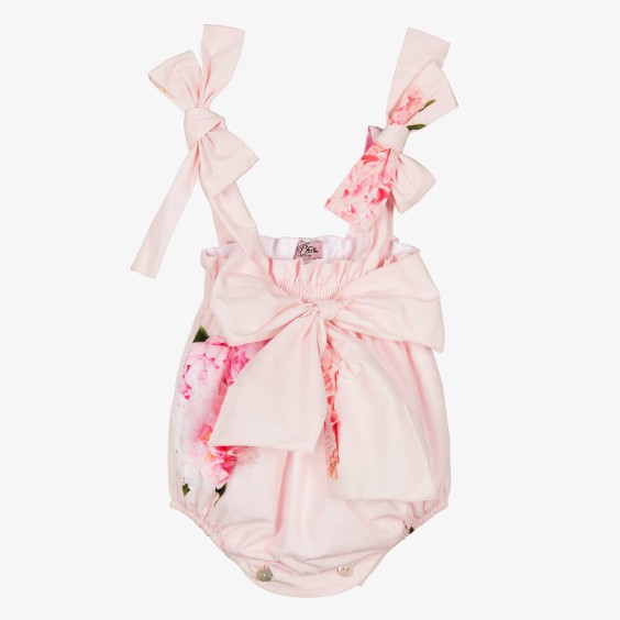 Pink Peonies Romper