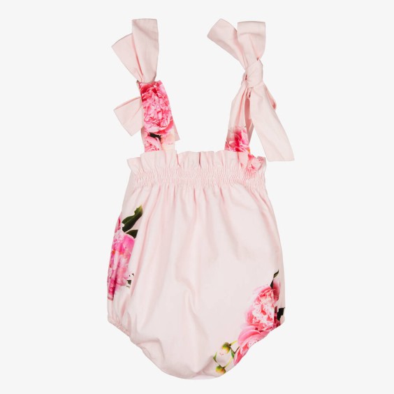 Pink Peonies Romper