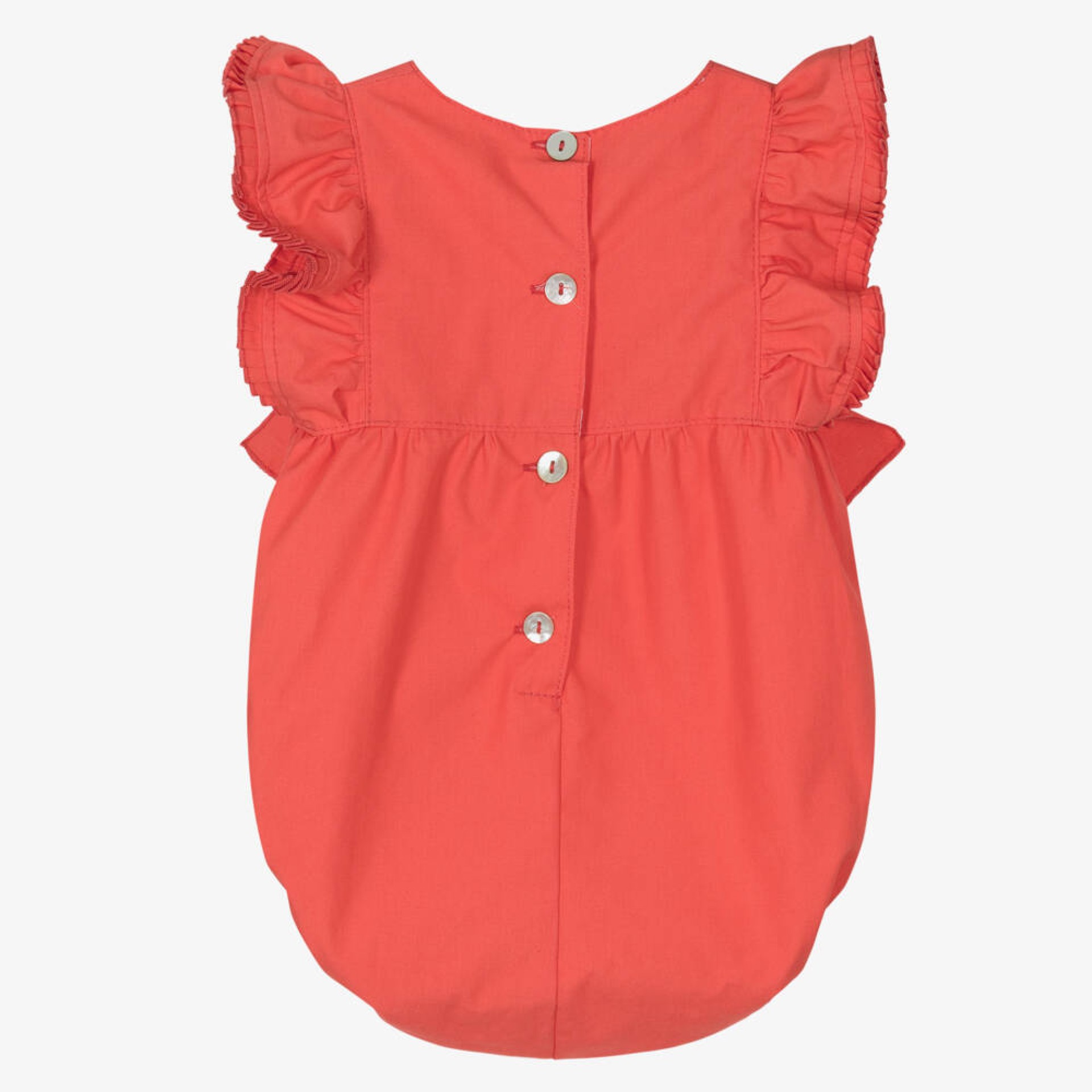 Barboteuse orange à plis