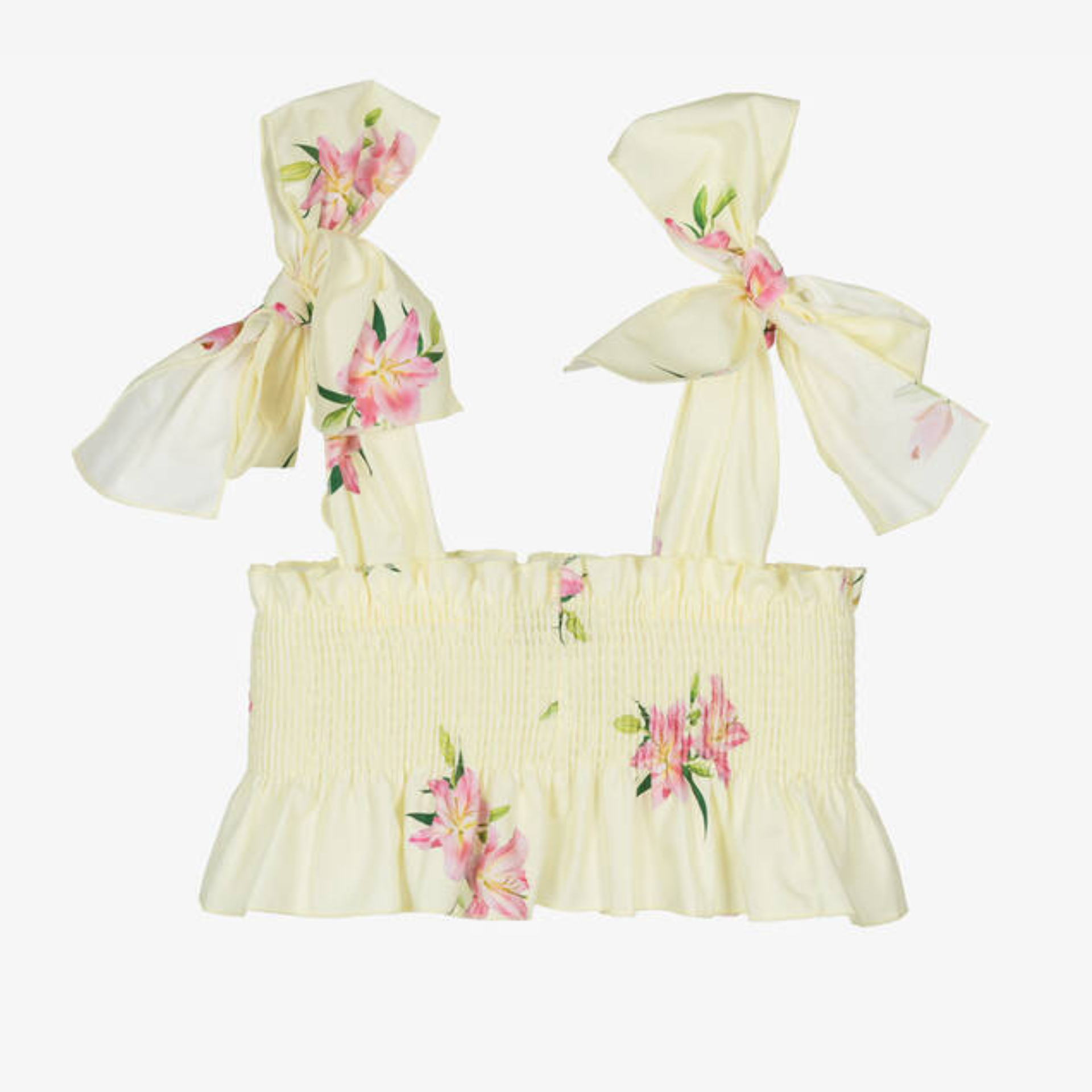 Yellow lilies top