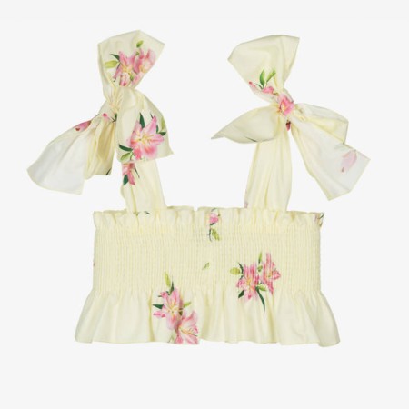 Yellow lilies top