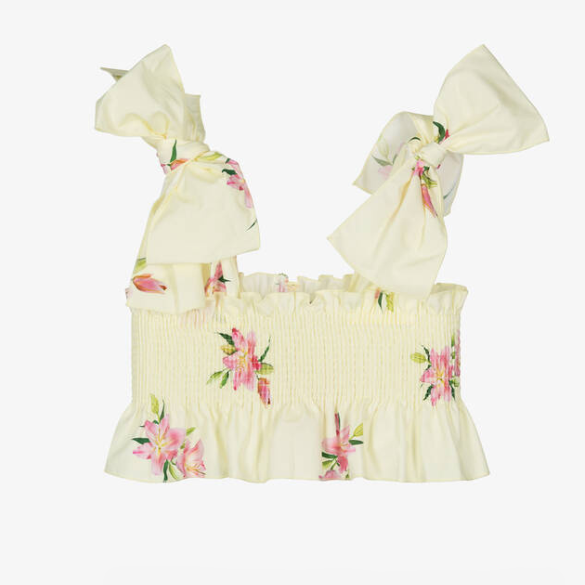 Yellow lilies top