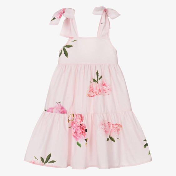 Pink peony dress