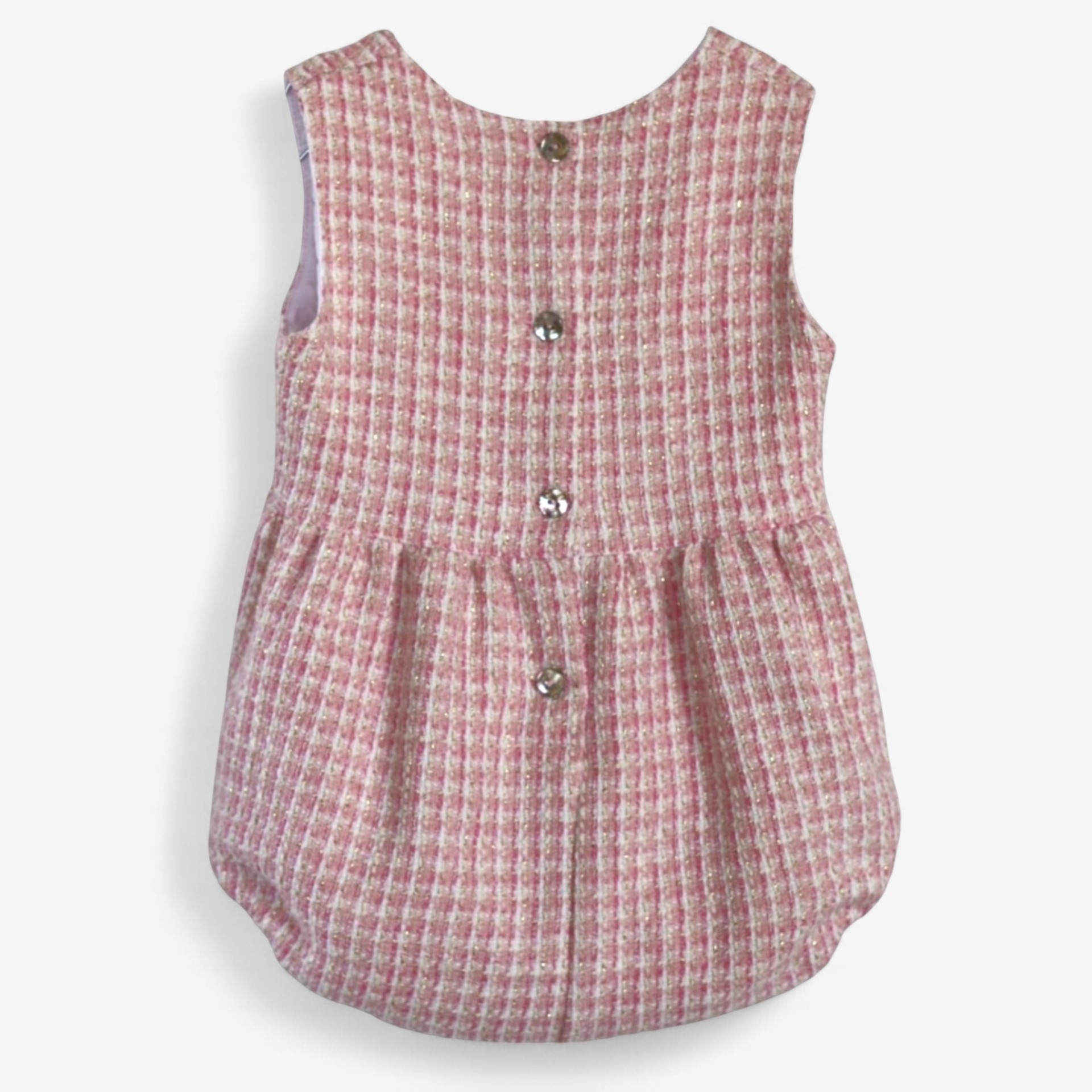 Barboteuse Tweed rose