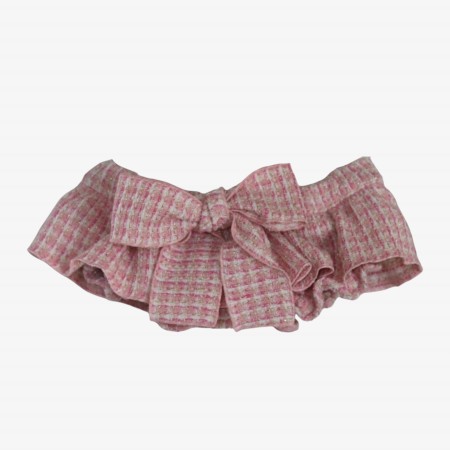 Tapa Fraldas tweed rosa