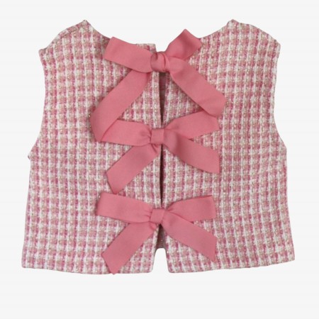 Top Tweed Rosa Top Tweed Rosa