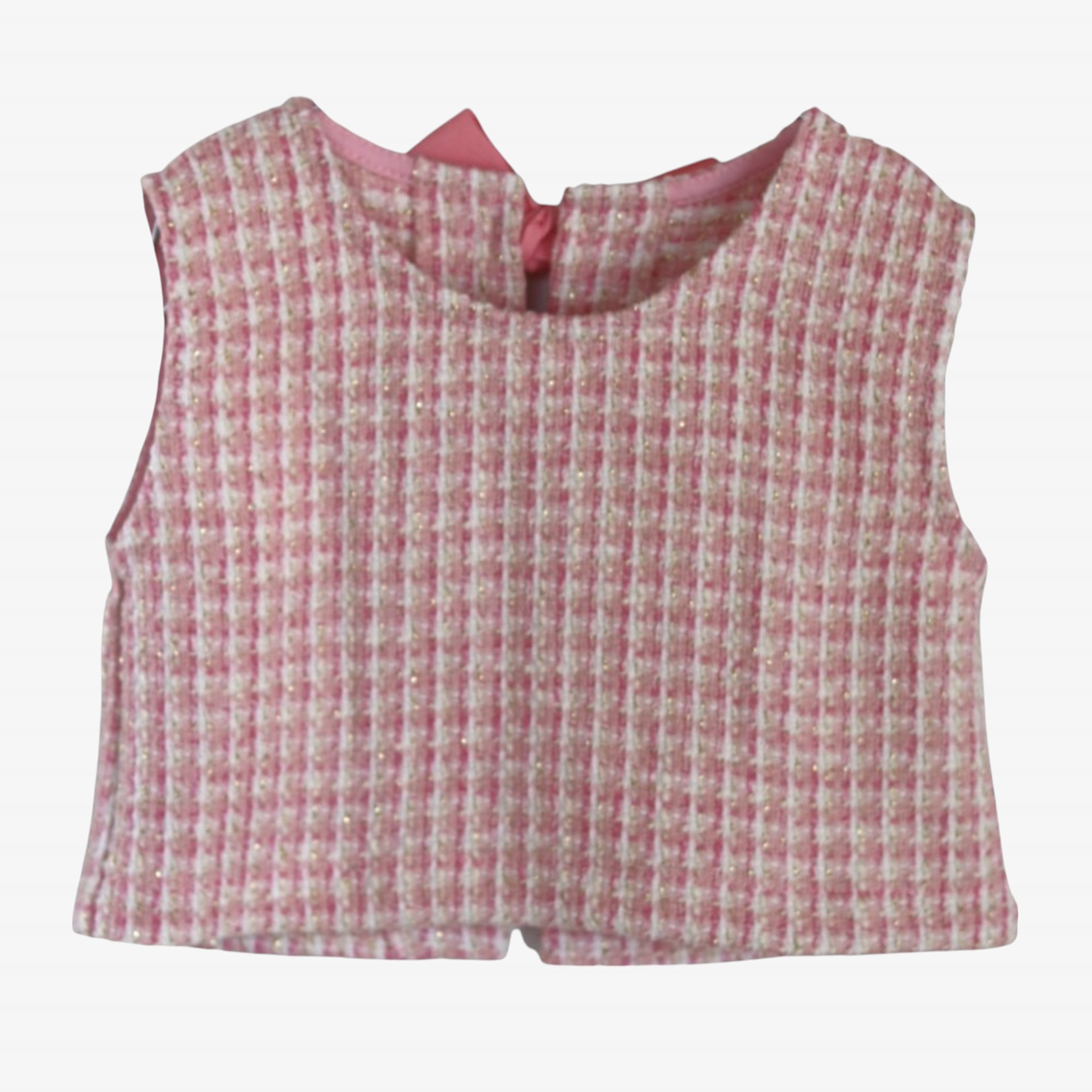 Haut en tweed rose