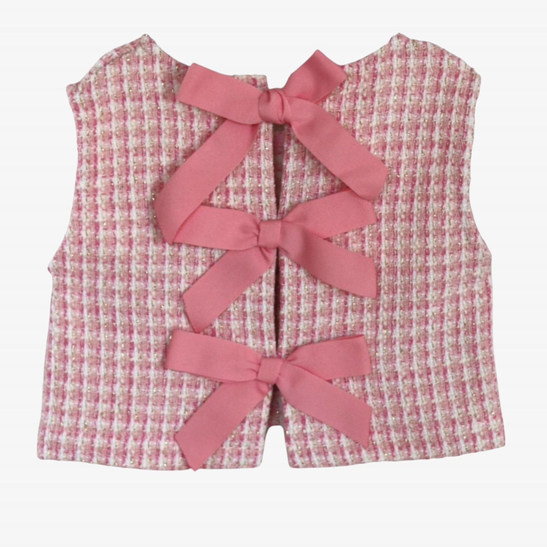 Haut en tweed rose