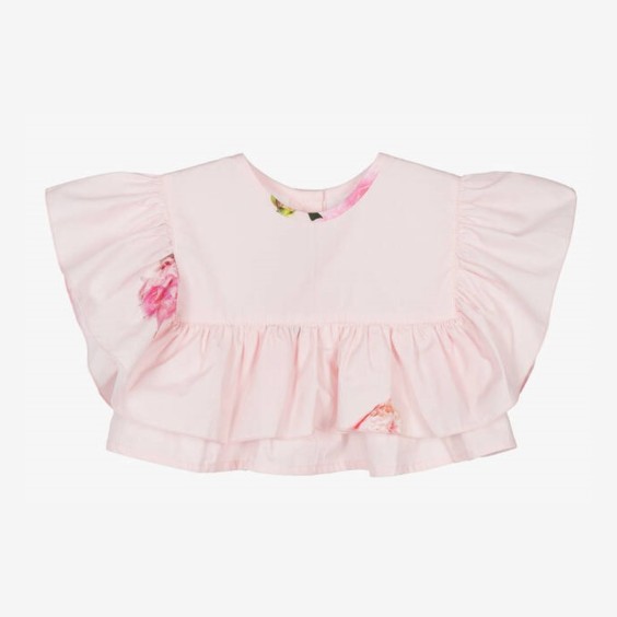 Pink peony top