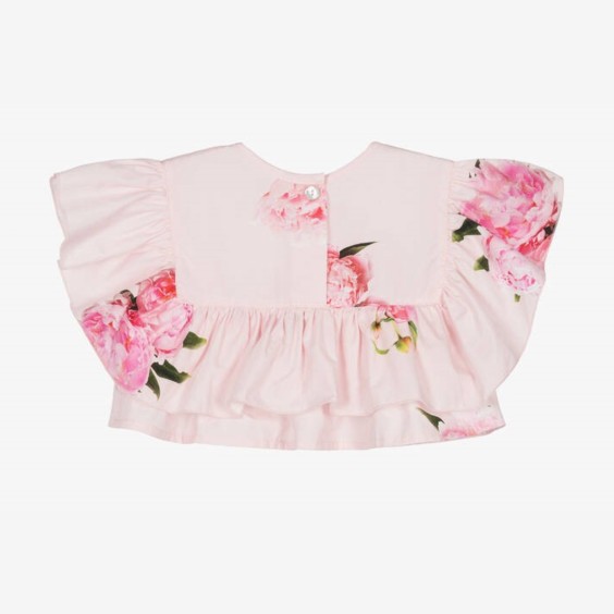 Pink peony top