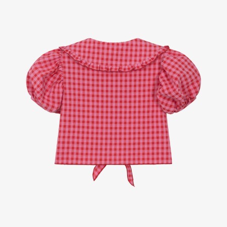 Pink and red gingham blouse Pink and red gingham blouse