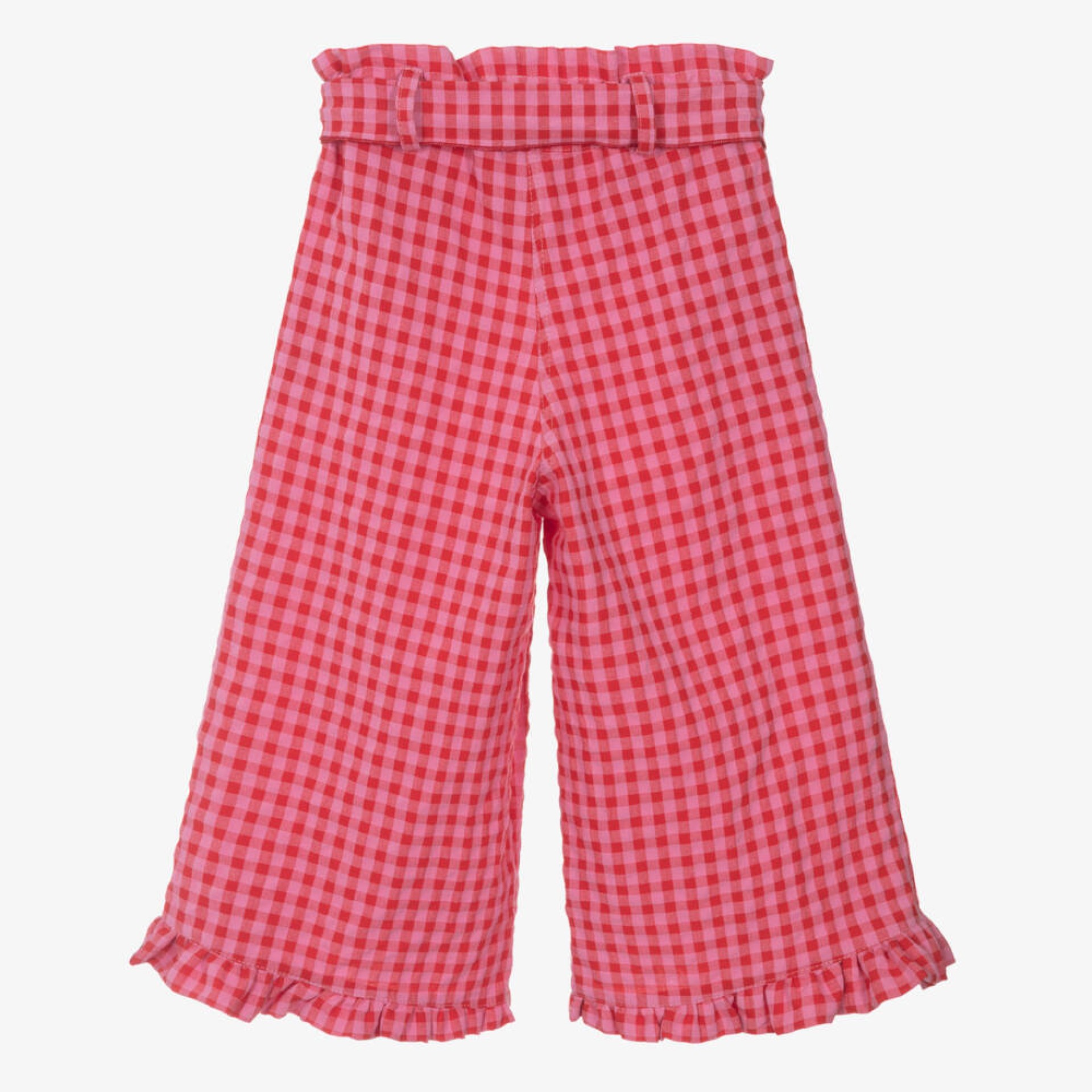 Pink and red vichy trousers