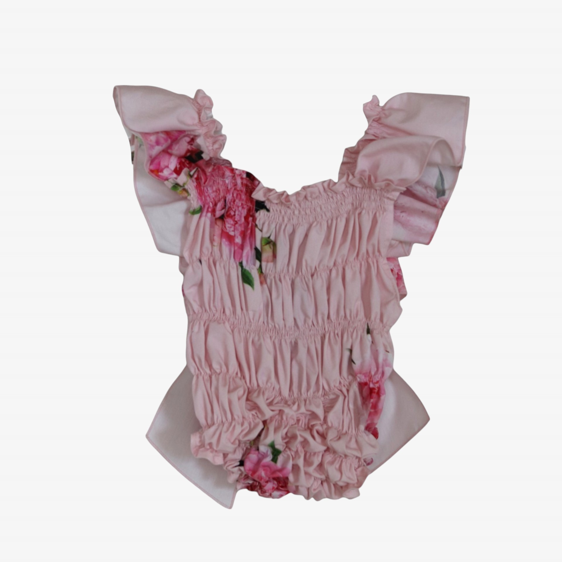 Maillot de bain pivoine nid d'abeille