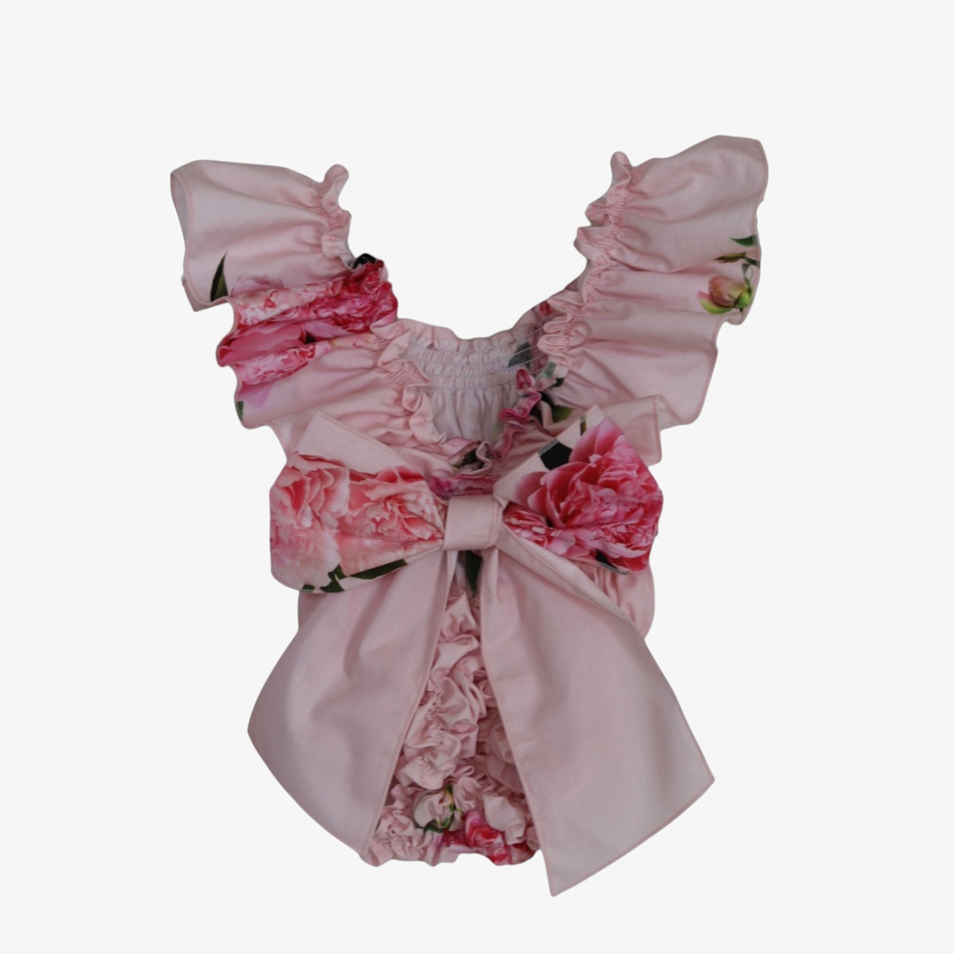 Maillot de bain pivoine nid d'abeille