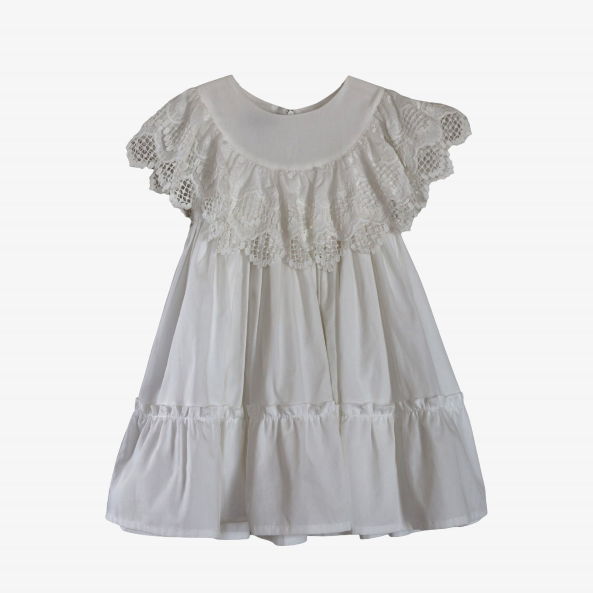 Robe ivory avec dentelle