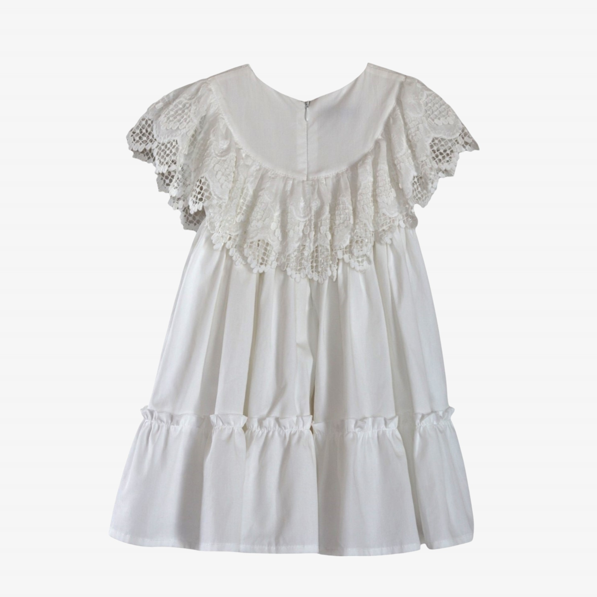 Robe ivory avec dentelle