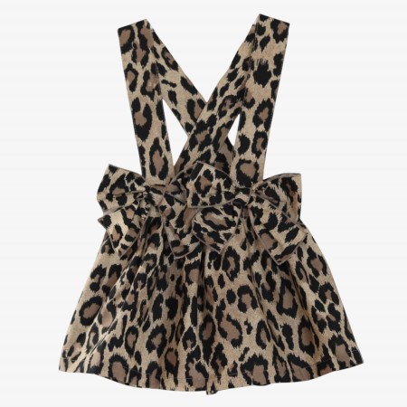 Saia com alças leopardo Saia com alças leopardo