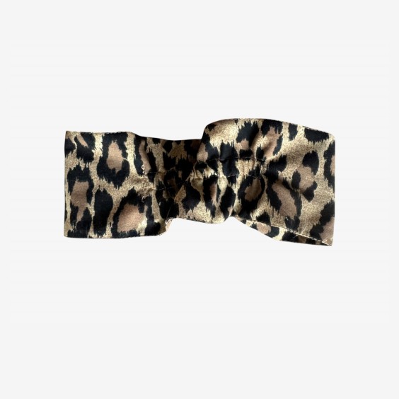 Fita de cabelo leopardo