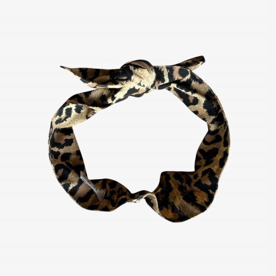Fita de cabelo leopardo