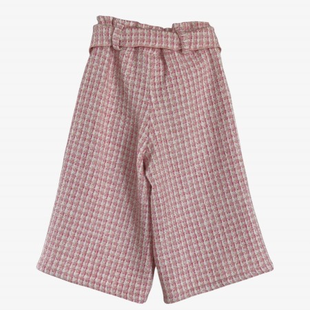 Calças Tweed Rosa Calças Tweed Rosa