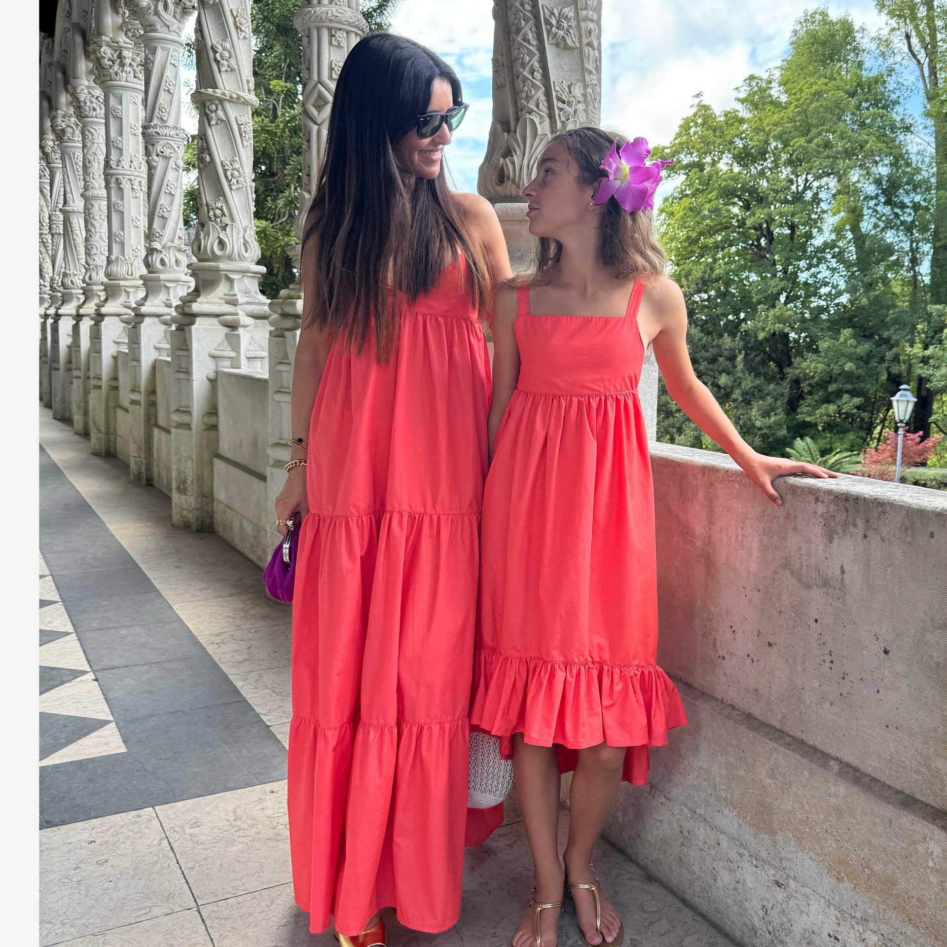 Vestido comprido laranja - mulher