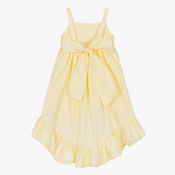Robe mi-longue jaune Oxford