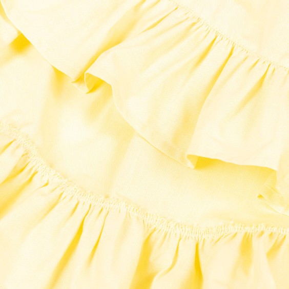 Robe mi-longue jaune Oxford