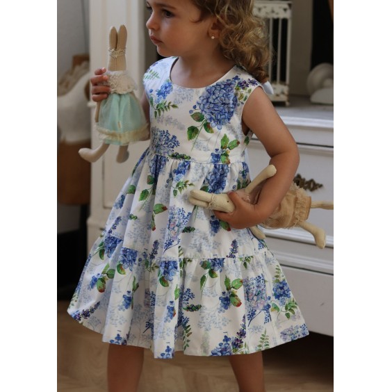Wisteria dress with bow at the back