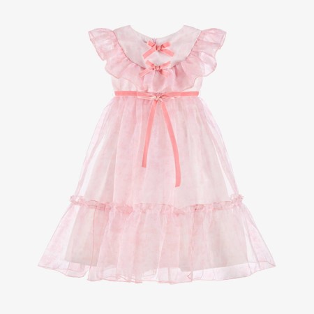 Vestido De organza Toile de Jouy Rosa Vestido De organza Toile de Jouy Rosa