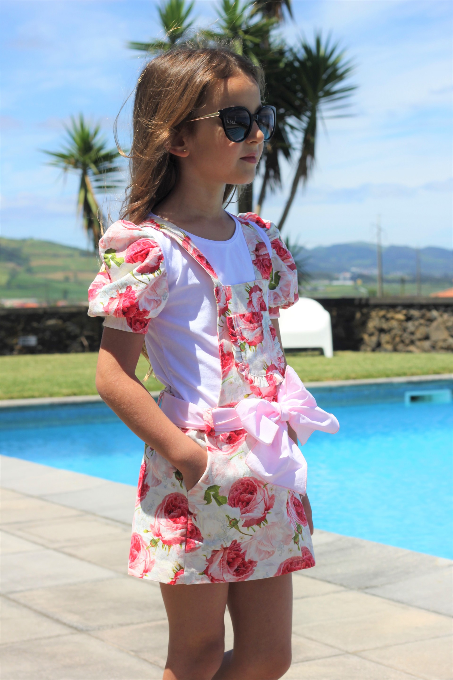 Peony skirt with straps