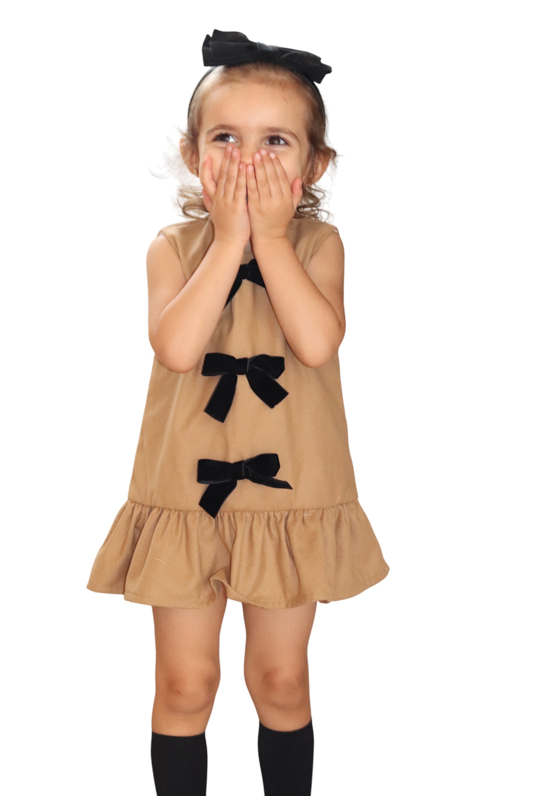 Robe camel à nœuds