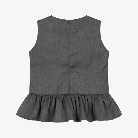 Gray dress with bows
