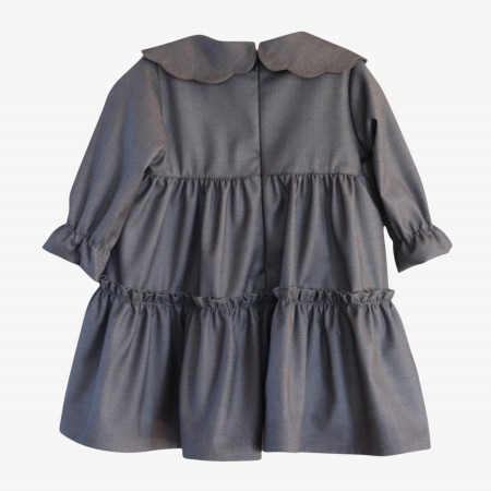 Gray dress with collar Gray dress with collar