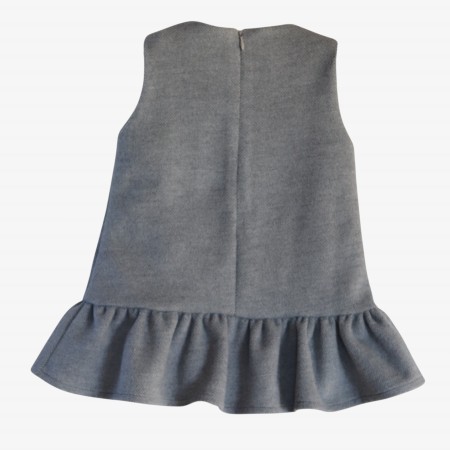 Gray dress with bows Gray dress with bows