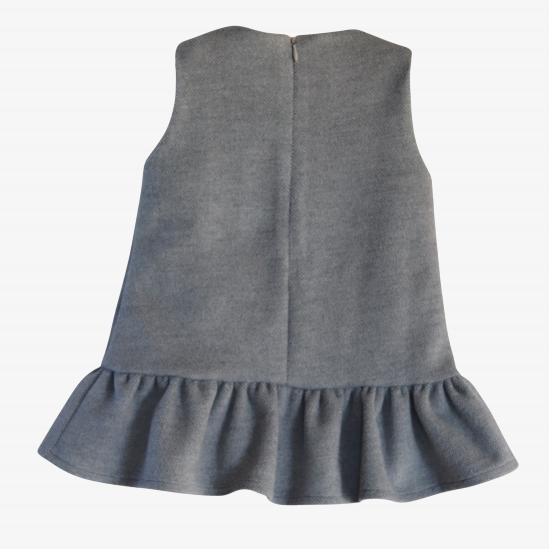 Robe grise avec des nœuds