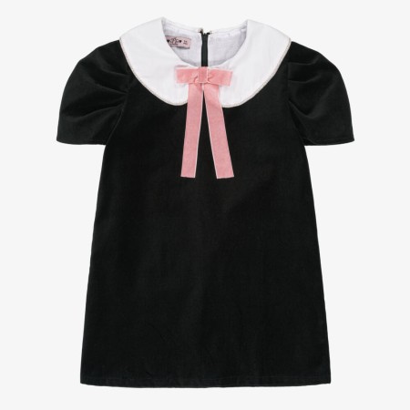 Black dress with bow