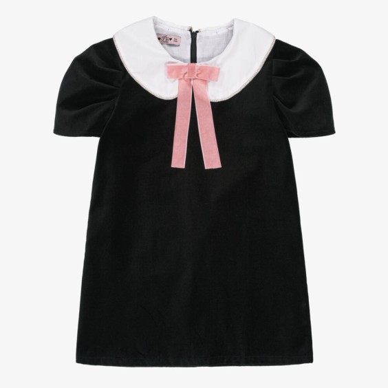 Black dress with bow