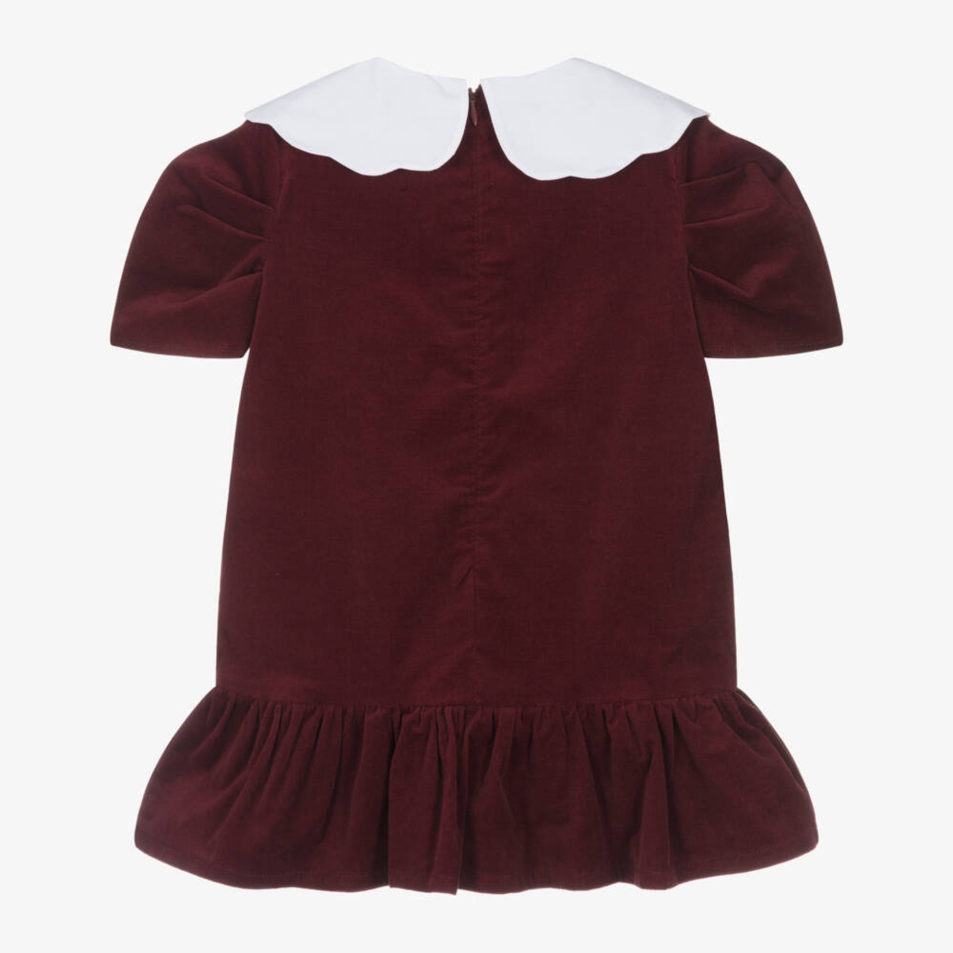 Robe bordeaux à nœuds