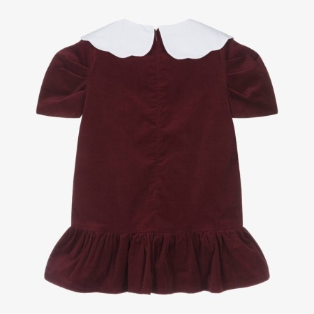 Burgundy dress with bows Burgundy dress with bows