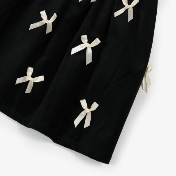 Vestido preto com la�os