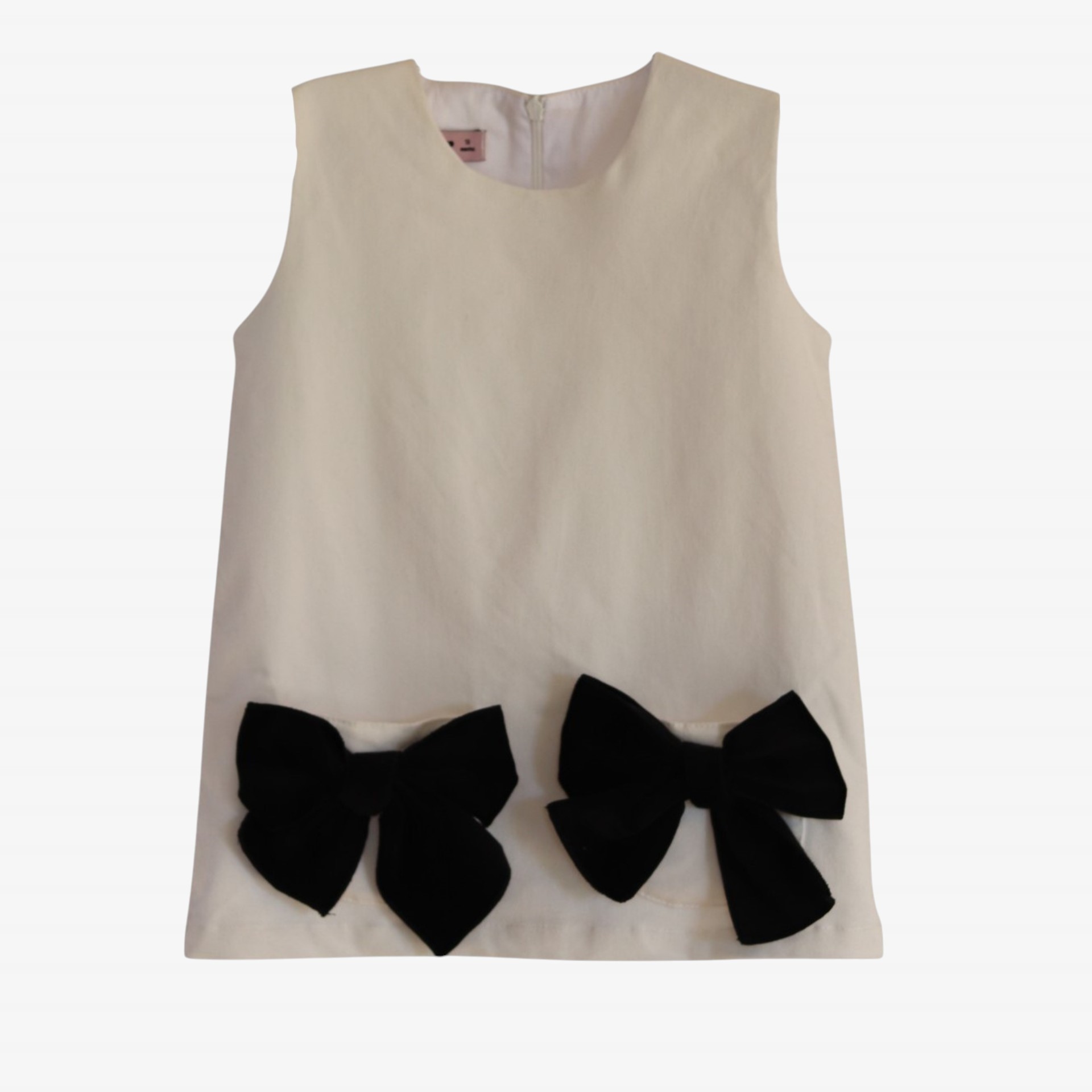 Robe ivoire avec nœuds